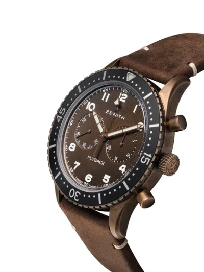 Shop Zenith Cronometro Tipo Cp-2 Flyback 43mm In C801 Bronze B Brown Oily
