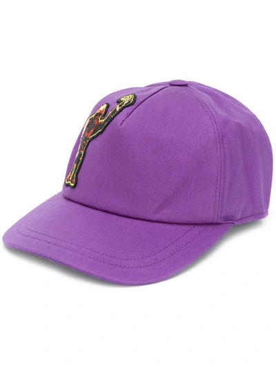 Shop Etro Baseballkappe Mit Applikation - Lila In Purple