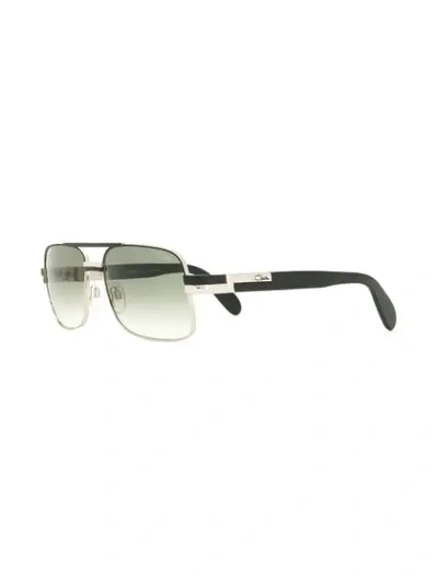 Shop Cazal Square-frame Sunglasses In Metallic