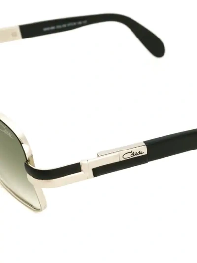 Shop Cazal Square-frame Sunglasses In Metallic