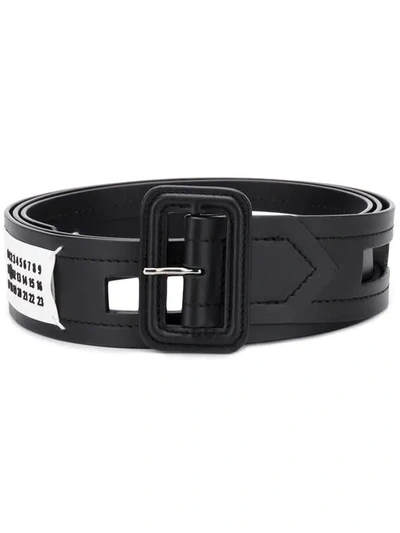 MAISON MARGIELA CUT-OUT BELT - 黑色