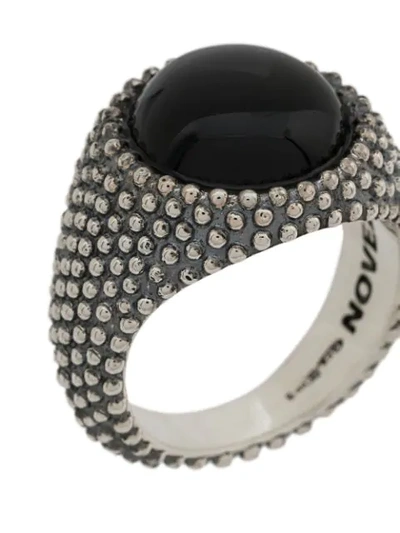 Shop Nove25 Dome Construction Ring In Silver