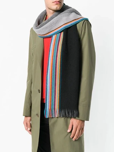 rainbow stripe scarf