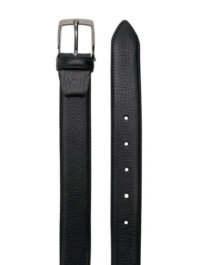 Shop Leqarant Classic Leather Belt In Black