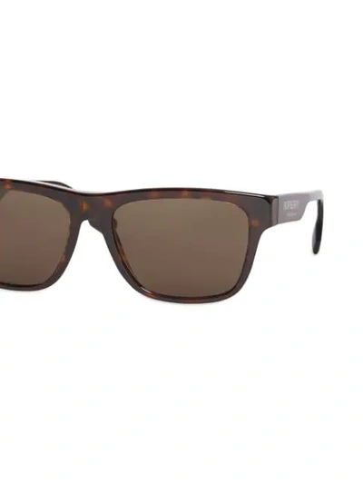Shop Burberry Square Frame Sunglasses In Brown