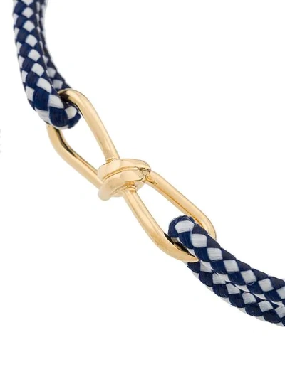 Shop Annelise Michelson Small Wire Cord Bracelet In Blue
