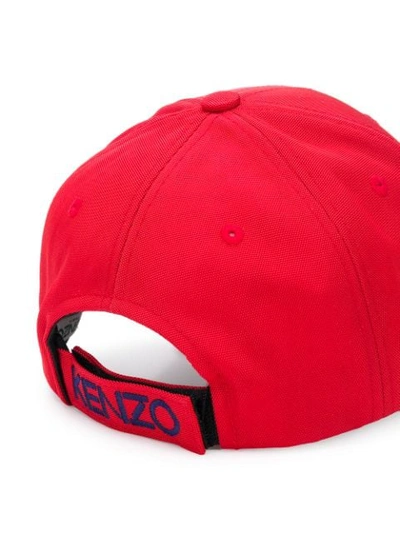 Shop Kenzo Tiger Baseball Cap - Red