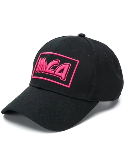 Shop Mcq By Alexander Mcqueen Logo Embroidered Baseball Cap In Black