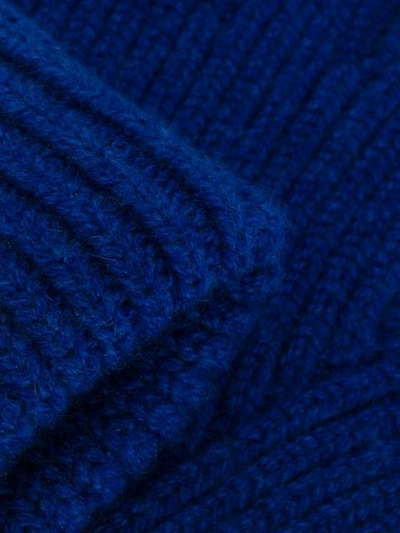 N.PEAL 罗纹手套 - 蓝色