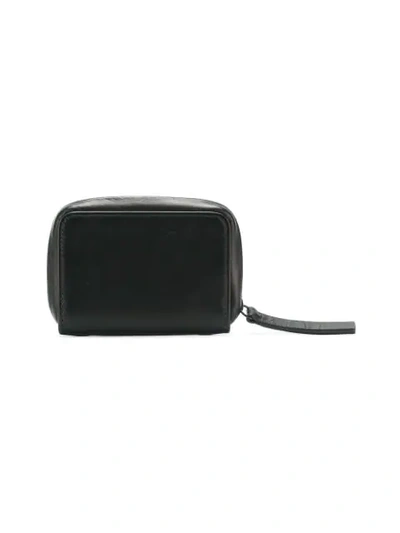 Shop Ann Demeulemeester Zipped Wallet In Black