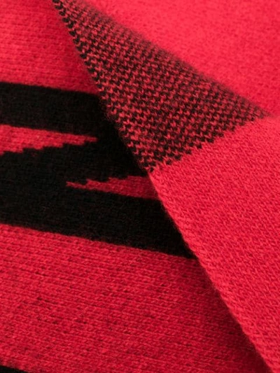 Dsquared2 Icon Knitted Scarf In Red