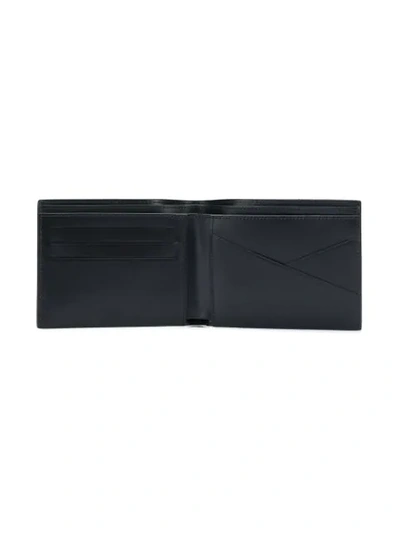 Shop Givenchy Logo Contrast Bi-fold Wallet In Black