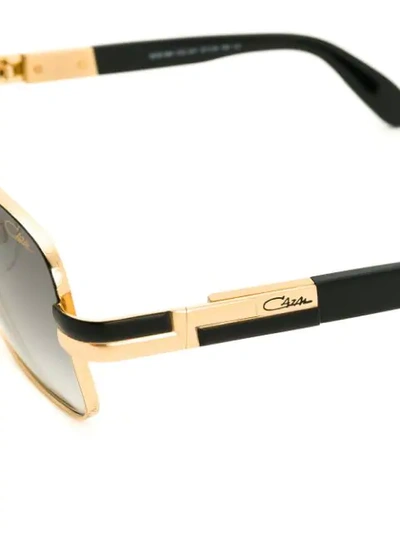 Shop Cazal Square Frame Sunglasses In Black