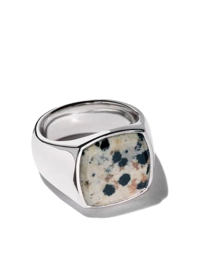 Shop Tom Wood Cushion Leopard Ring In Silver
