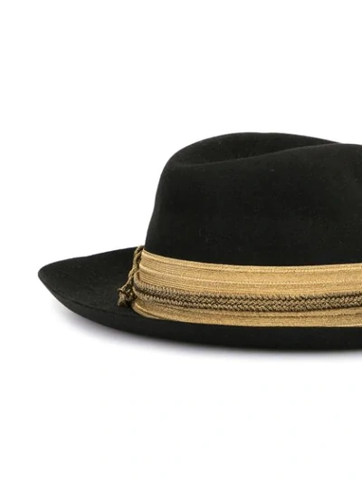 Shop Dolce & Gabbana Braided Detail Hat - Black
