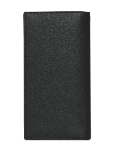 Shop Burberry Embossed Crest Leather Continental Wallet In Black