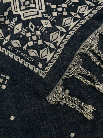 Shop Etro Paisley Embroidered Design - Blue