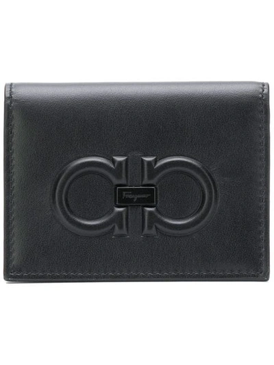 Shop Ferragamo Cardholder Wallet In Black