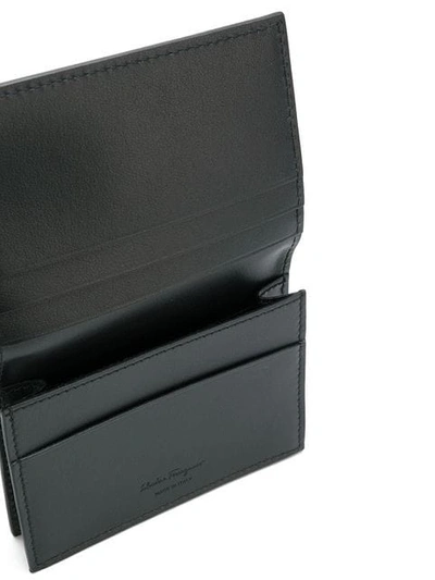 Shop Ferragamo Cardholder Wallet In Black