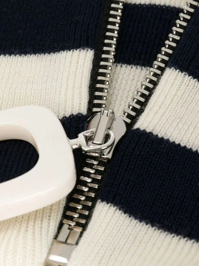 Shop Jw Anderson Zipped Scarf In White