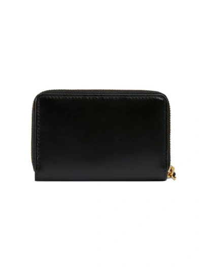 Shop Gucci Zip Card Case With  Logo In Black