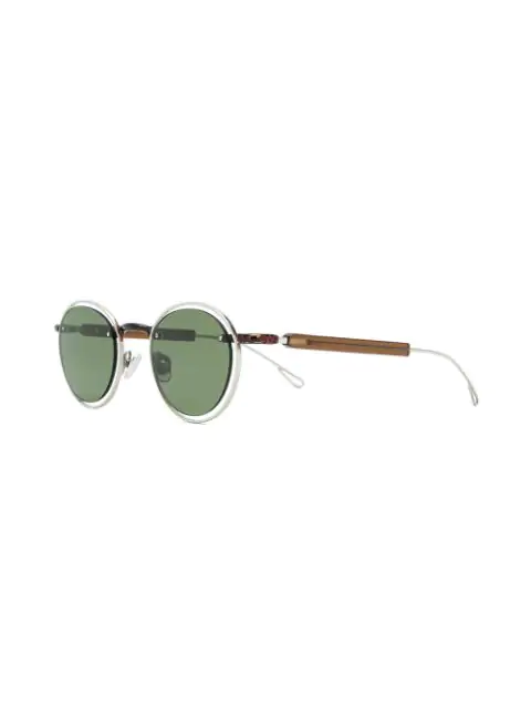Jacquemus Le Meunier Round Acetate And Metal Sunglasses In Brown | ModeSens