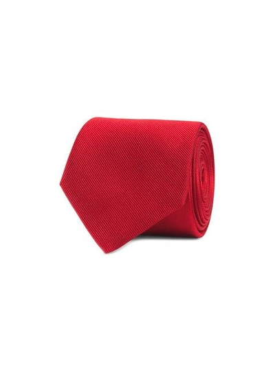 GUCCI 老虎刺绣领带 - 红色