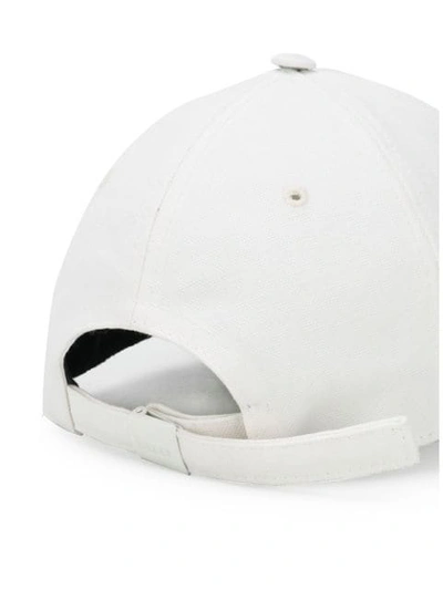 Shop Bally Logo Patch Cap In White
