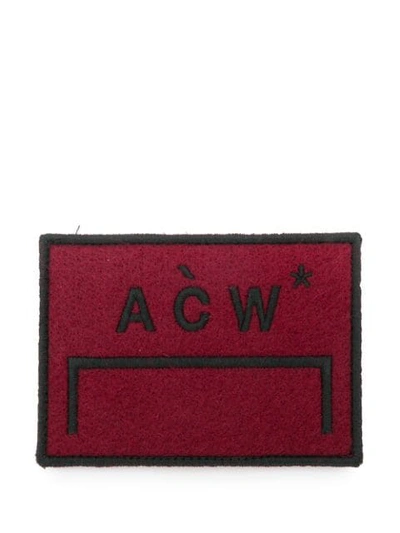 Shop A-cold-wall* Embroidered Logo Patch In Brown