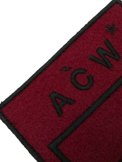 Shop A-cold-wall* Embroidered Logo Patch In Brown