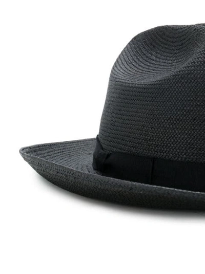 Shop Neighborhood Straw Trilby Hat In Grey