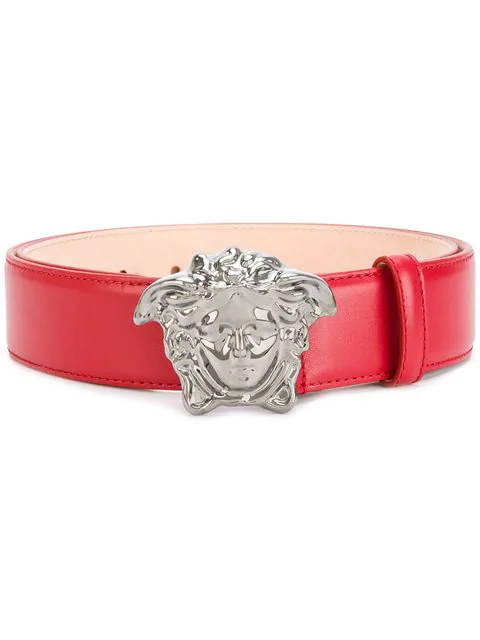 versace red medusa belt