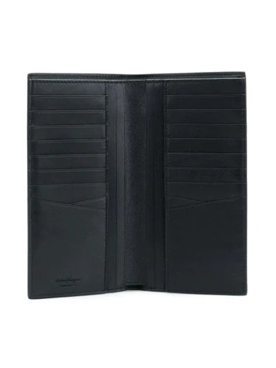 Shop Ferragamo Gancio Slim Cardholder In Black