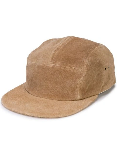 HENDER SCHEME LEATHER CAP - 棕色