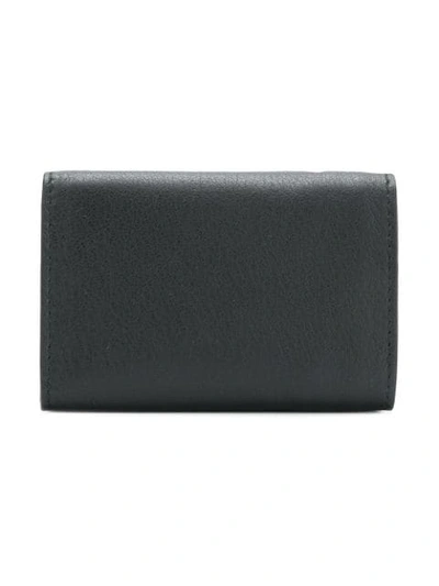 Shop Balenciaga Bal Everyday Wallet In Black