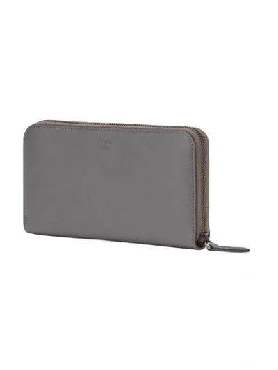 Shop Fendi Bug Eyes Continental Wallet In Grey