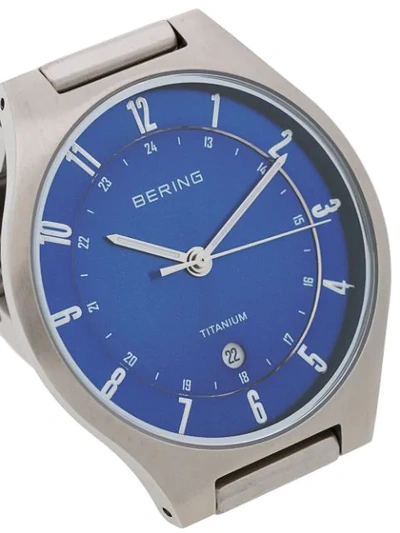 Shop Bering Titanium Watch In Metallic