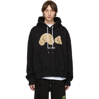 Shop Palm Angels Black Kill The Bear Hoodie In 1088 Blkmul