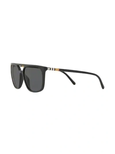 Shop Burberry Eyewear Square Frame Sunglasses In Black