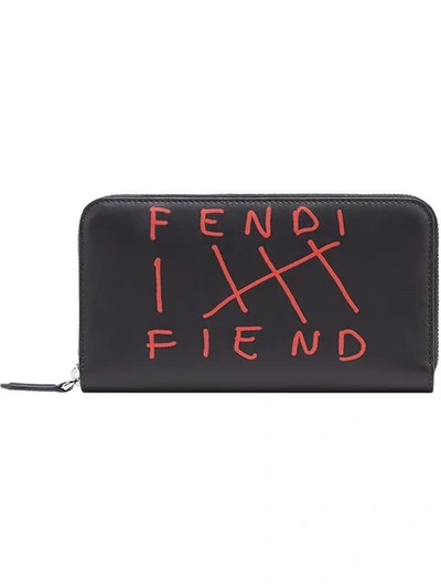 Shop Fendi Zip In Black