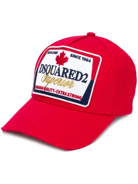 dsquared2 logo patch baseball cap