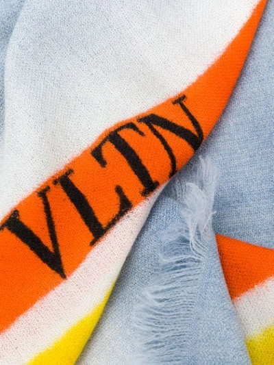 VLTN striped scarf