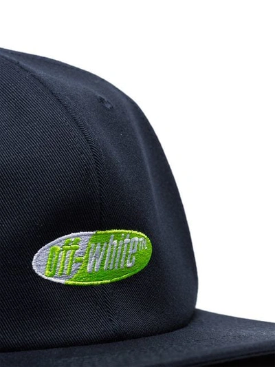 OFF-WHITE OFF SPLIT LOGO CAP BLU YEL - 蓝色