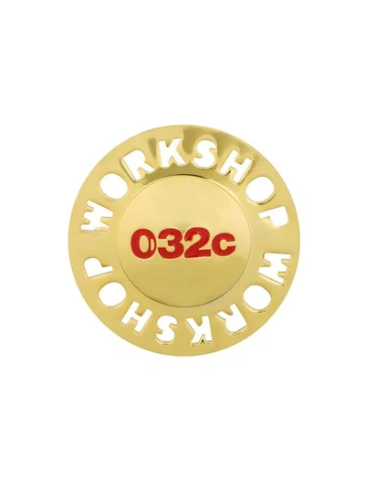 Shop 032c Workshop Pin In Metallic