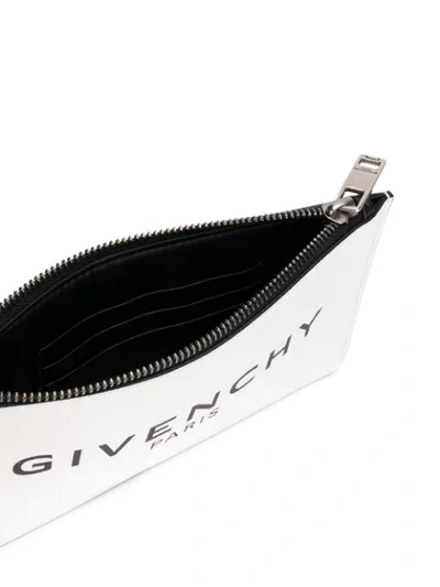 Shop Givenchy Logo Coin Purse In White