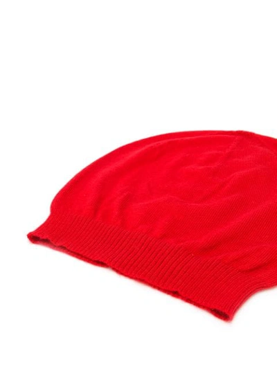 RICK OWENS 经典套头帽 - 红色