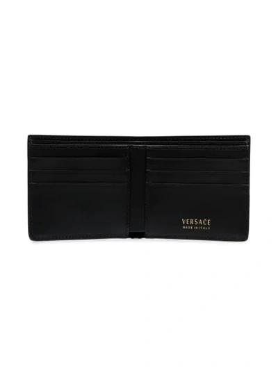 Shop Versace Logo Wallet In Black