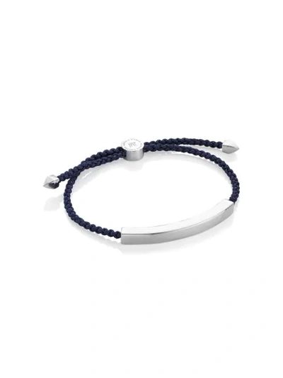 Shop Monica Vinader Linear Large Bracelet In Blue