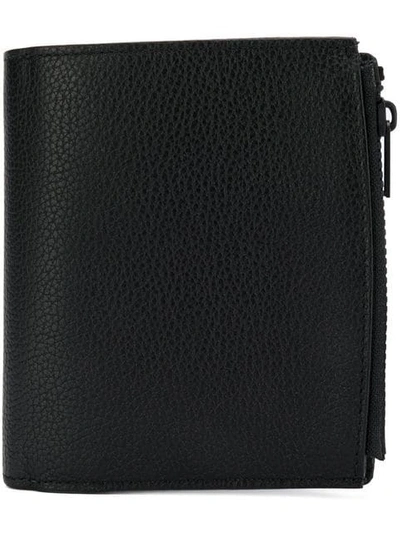 Shop Maison Margiela Textured Bifold Wallet In Black