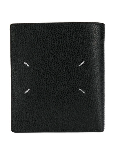 Shop Maison Margiela Textured Bifold Wallet In Black